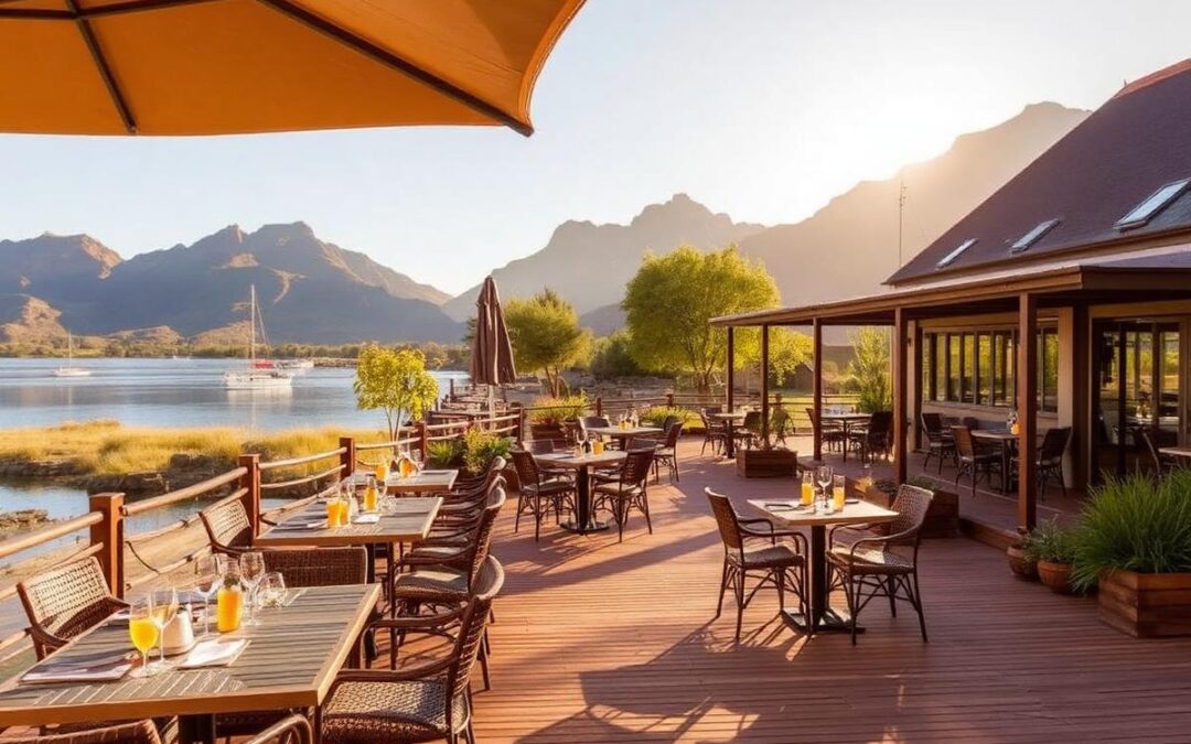 Lakeside venue terrace at Hartbeespoort Dam